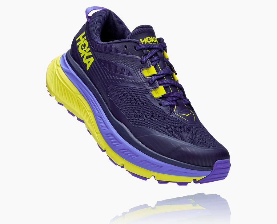 Zapatillas Trail Hoka One One Hombre - Stinson Atr 6 - Azules/Verde - JFZ249786